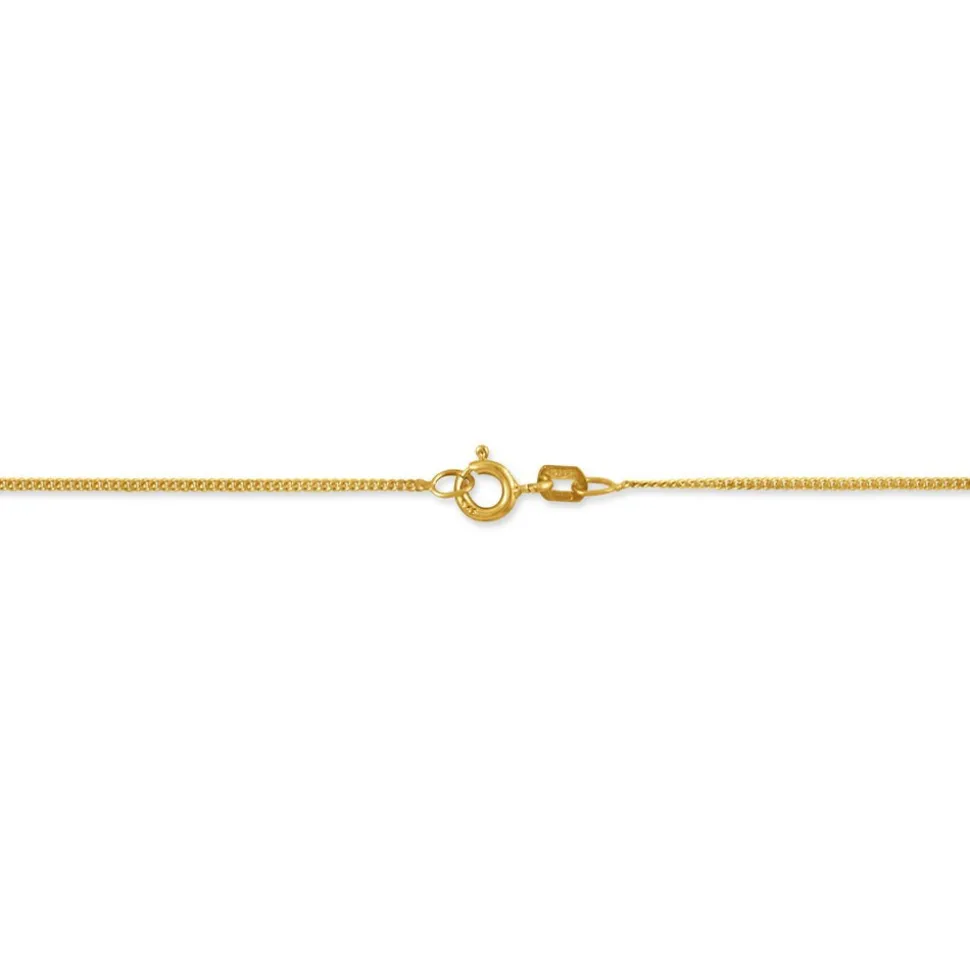 Chaîne Ixia Maille Gourmette Diamantee Or Jaune