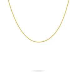 Chaîne Ixia Maille Gourmette Diamantee Or Jaune