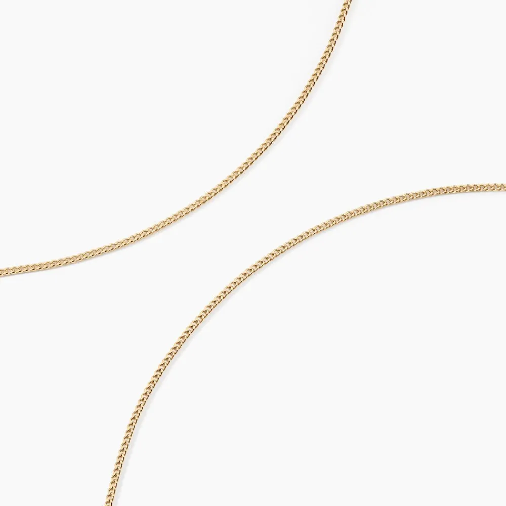 Marc Orian Colliers|Bijoux Femme > Chaîne Ixia Maille Gourmette Diamantee Or Jaune