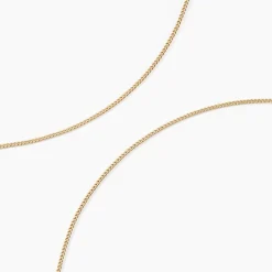 Marc Orian Colliers|Chaines Femme > Chaîne Ixia Maille Gourmette Diamantee Or Jaune