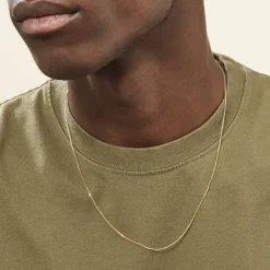 Marc Orian Colliers|Chaines Homme > Chaîne Ixia Maille Gourmette Diamantee Or Jaune