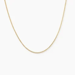 Marc Orian Colliers|Chaines Femme > Chaîne Ixia Maille Gourmette Diamantee Or Jaune
