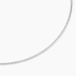 Marc Orian Colliers Fantaisie|Colliers > Chaîne Kassie Maille Omega Argent Blanc