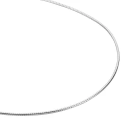 Marc Orian Colliers Fantaisie|Colliers > Chaîne Kassie Maille Omega Argent Blanc
