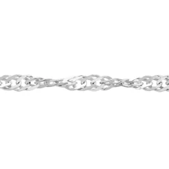 Marc Orian Colliers|Chaines Femme > Chaîne Leliana Maille Singapour Or Blanc