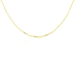 Chaîne Maille Forçat Diamantée Or Jaune