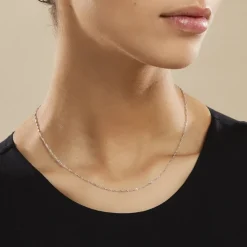 Marc Orian Colliers|Chaines Femme > Chaîne Ons Maille Singapour Or Blanc
