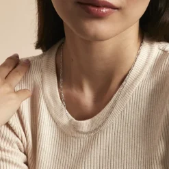 Marc Orian Colliers|Bijoux Femme > Chaîne Ophelio Maille Alternee 1/1 Or Blanc