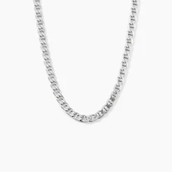 Marc Orian Colliers|Colliers Argent > Chaîne Piato Marine Argent Blanc