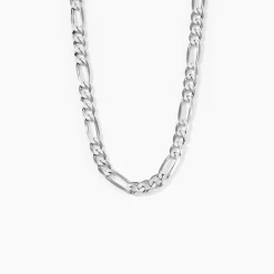 Marc Orian Colliers|Colliers Argent > Chaîne Vivian Maille Alternee 1/3 Argent Blanc