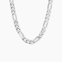 Marc Orian Colliers|Colliers Argent > Chaîne Vivian Maille Alternee 1/3 Argent Blanc