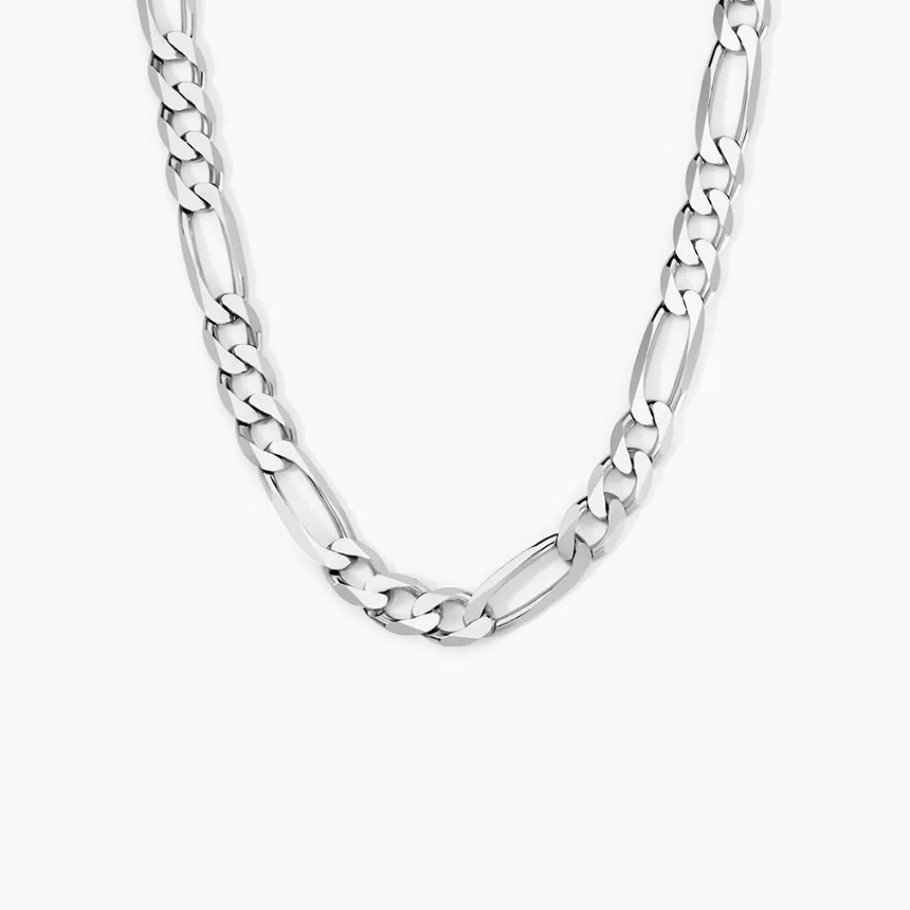Marc Orian Colliers|Colliers Argent > Chaîne Vivian Maille Alternee 1/3 Argent Blanc