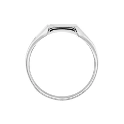 Chevalière Anisha Argent Blanc