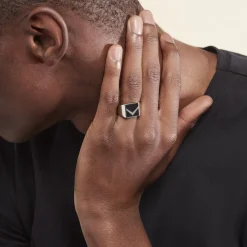 Marc Orian Idées Cadeaux Homme|Bagues > Chevalière Argent Blanc Christoffer Email
