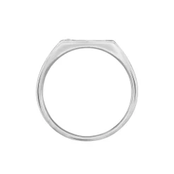 Marc Orian Idées Cadeaux Homme|Bijoux Zirconium > Chevalière Argent Blanc Python Email Et Oxyde De Zirconium