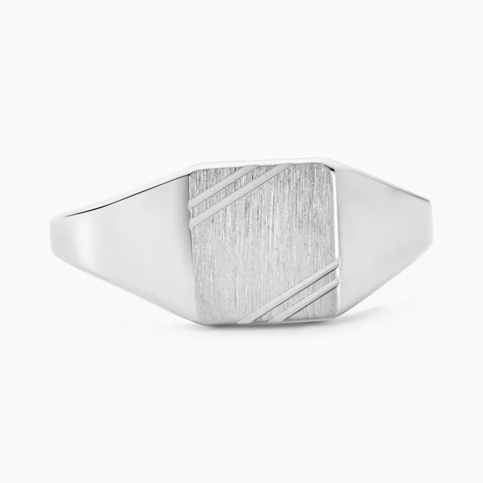 Chevalière Daniel Argent Blanc