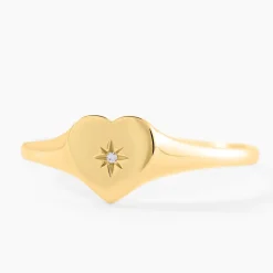Chevalière Dulcibella Or Jaune Diamant