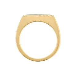 Chevalière Filat Plaqué Or Jaune