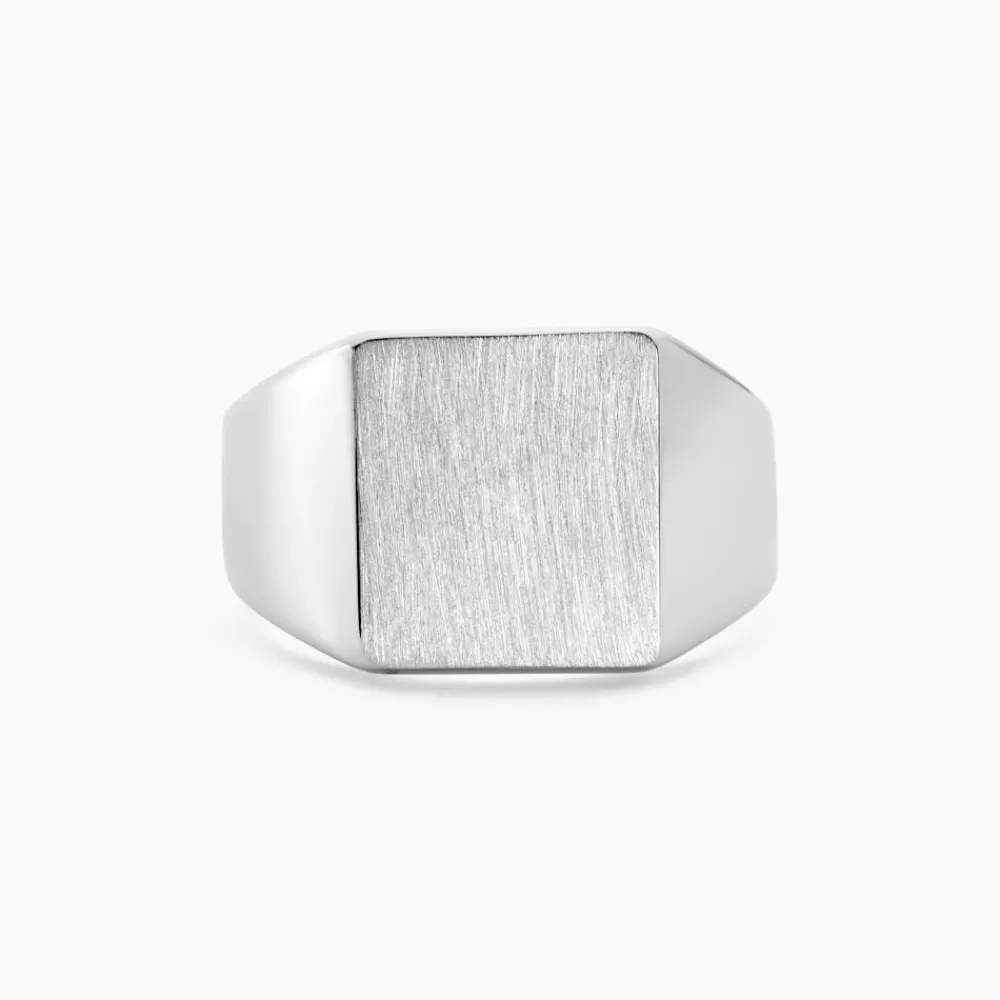 Marc Orian Bagues Homme|Bagues > Chevalière Gaspare Argent Blanc