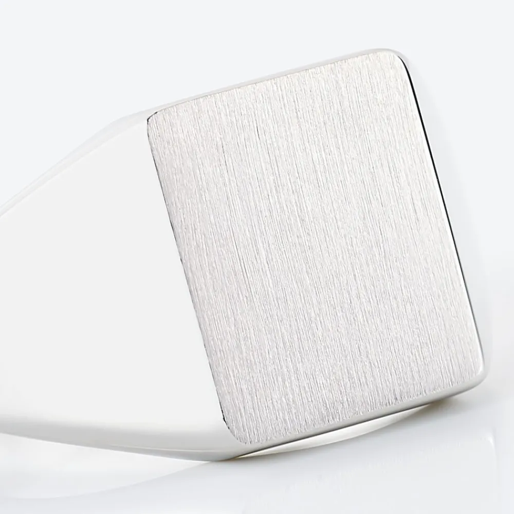 Marc Orian Bagues Homme|Bagues > Chevalière Gaspare Argent Blanc