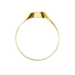 Chevalière Gerrard Ovale Diamantee Soleil Or Jaune