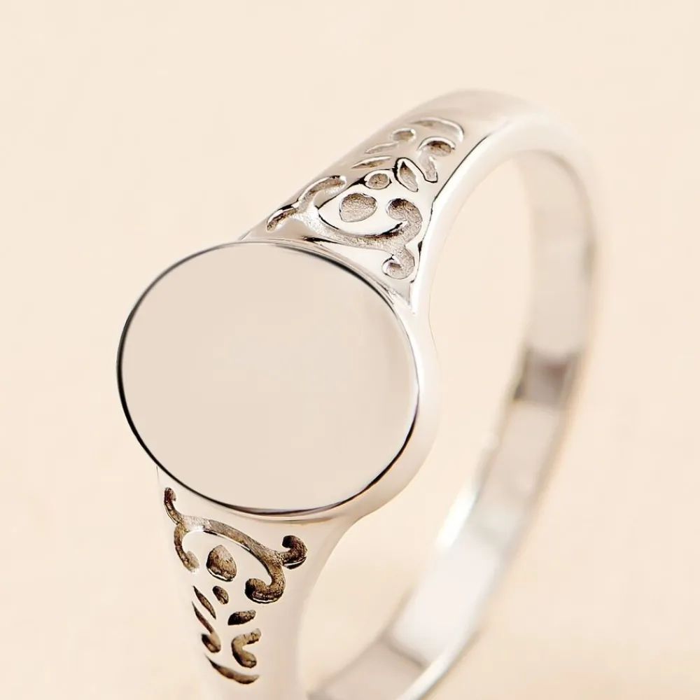Marc Orian Chevalières Femme|Bagues > Chevalière Giacoma Argent Blanc