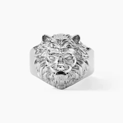 GUESS BIJOUX Bagues Homme|Bagues > Chevalière Guess Lion King Acier Argenté