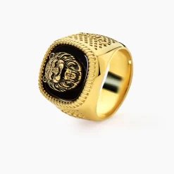 GUESS BIJOUX Bagues Homme|Bagues > Chevalière Guess Lion King Acier Doré