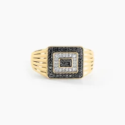 Chevalière Luukas Or Jaune Diamant