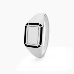 Marc Orian Idées Cadeaux Homme|Bagues > Chevalière Manny Argent Blanc