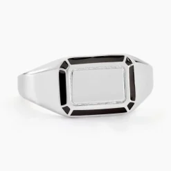 Marc Orian Idées Cadeaux Homme|Bagues > Chevalière Manny Argent Blanc
