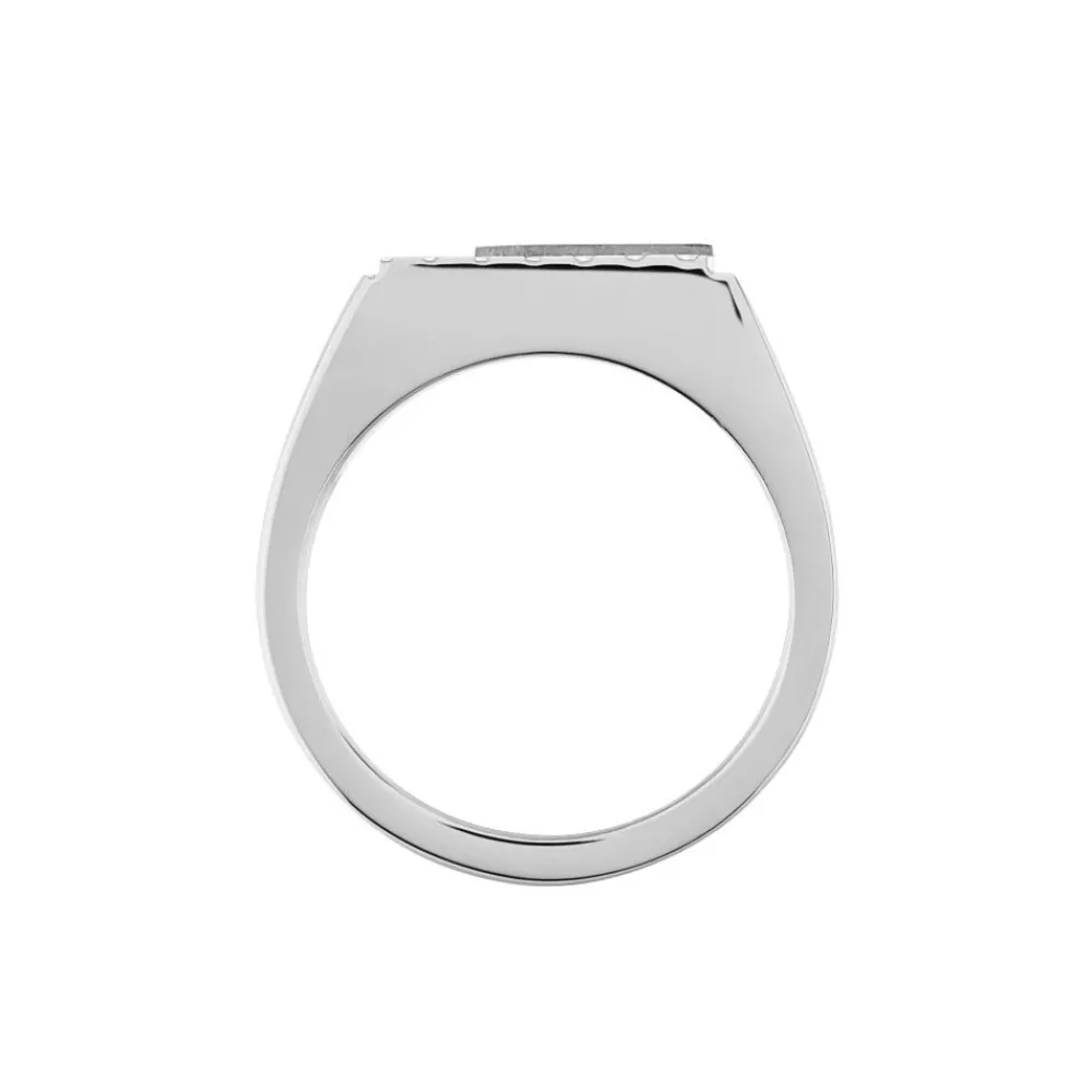 PHEBUS HIM Idées Cadeaux Homme|Bagues > Chevalière Acier Blanc Diamant
