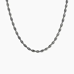 Marc Orian Colliers Fantaisie|Colliers > Collier Abie Torsade Argent Bicolore