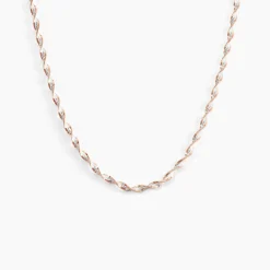 Marc Orian Colliers|Colliers Argent > Collier Abie Torsade Argent Bicolore