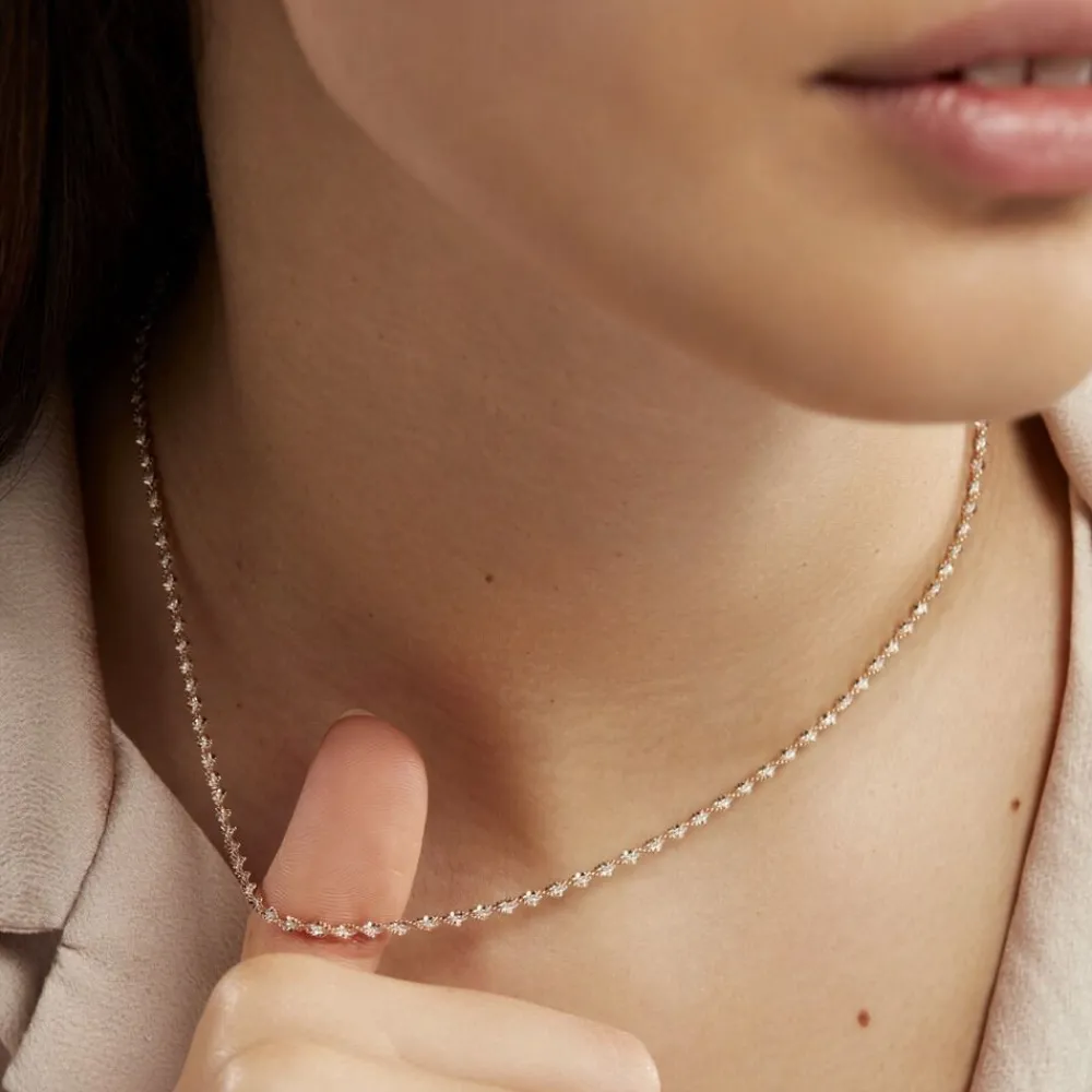 Marc Orian Colliers|Colliers Argent > Collier Abie Torsade Argent Bicolore