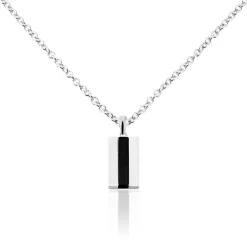 Marc Orian Colliers Fantaisie|Colliers > Collier Acier Vieillit Bedirhan Agate