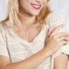Collier Adelma Argent Blanc Oxyde De Zirconium
