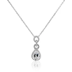 Collier Adelma Argent Blanc Oxyde De Zirconium