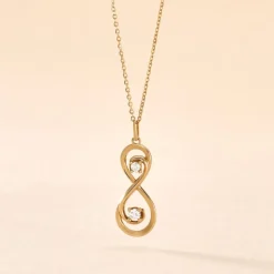 Collier Ademar Or Jaune Oxyde De Zirconium
