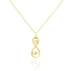 Collier Ademar Or Jaune Oxyde De Zirconium