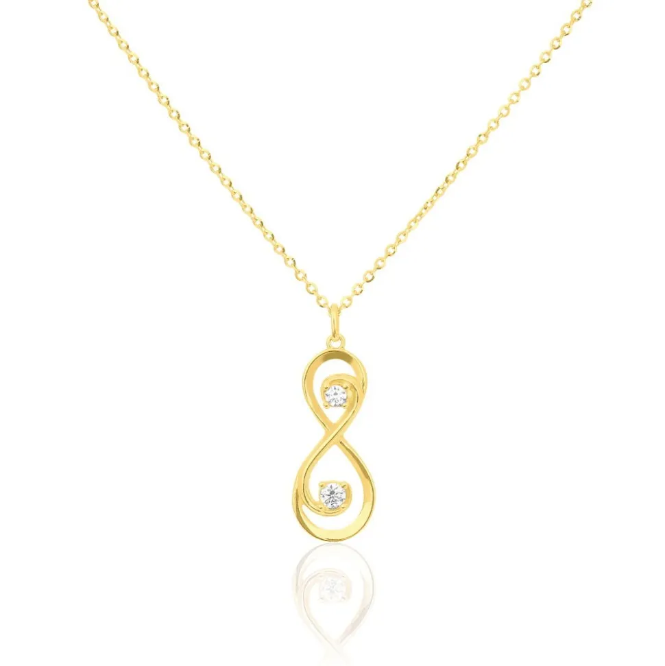 Collier Ademar Or Jaune Oxyde De Zirconium
