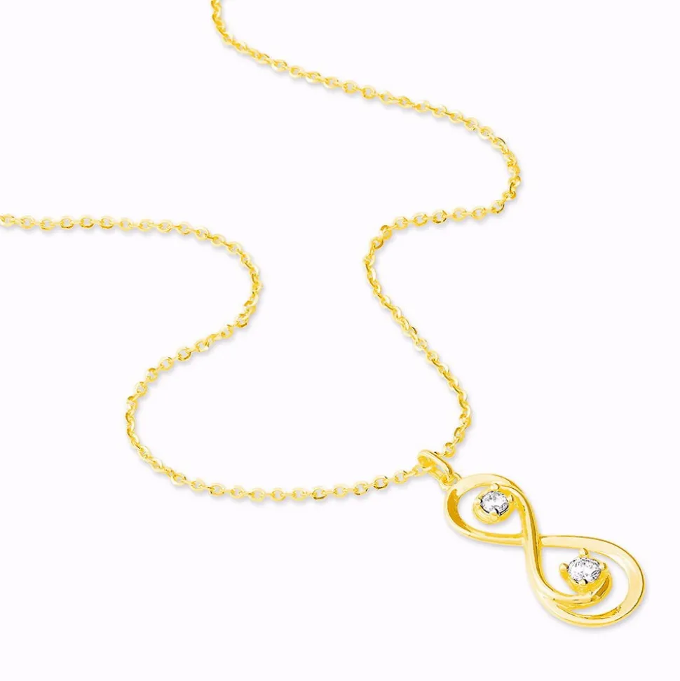 Collier Ademar Or Jaune Oxyde De Zirconium