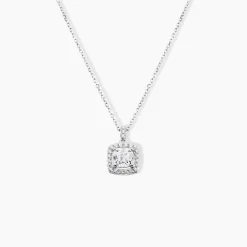 Marc Orian Colliers|Colliers Avec Pierres > Collier Adrienne Or Blanc Oxyde De Zirconium