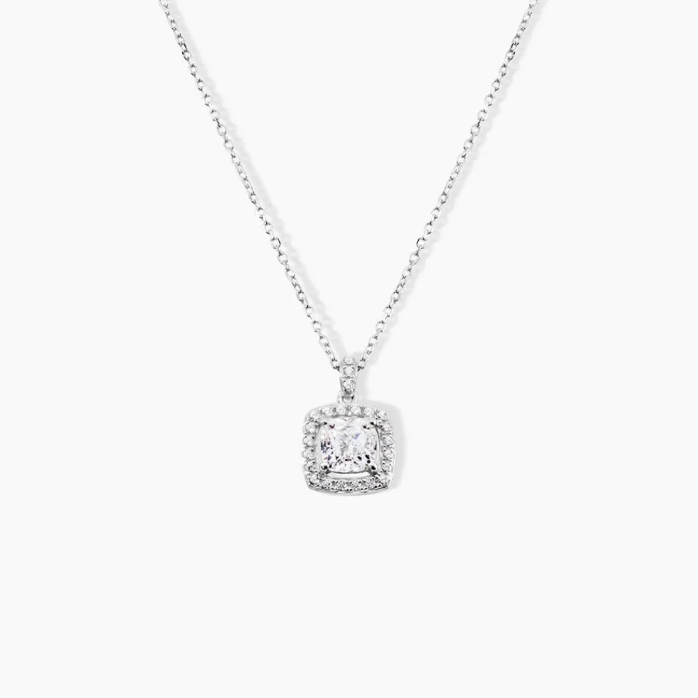 Marc Orian Colliers|Colliers Avec Pierres > Collier Adrienne Or Blanc Oxyde De Zirconium