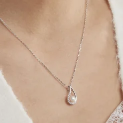 Marc Orian Colliers Fantaisie|Colliers > Collier Akiko Argent Blanc Perle De Culture Et Oxyde De Zirconium