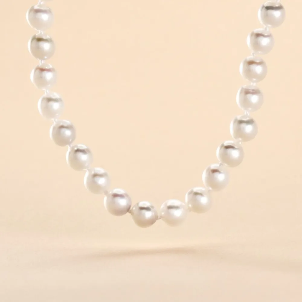 Marc Orian Parures De Mariage|Colliers > Collier Akoya Or Jaune Perle De Culture D'akoya