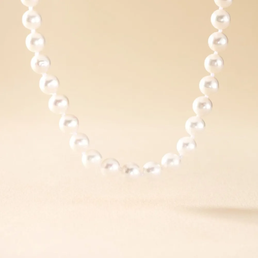Marc Orian Parures De Mariage|Colliers > Collier Akoya Or Jaune Perle De Culture D'akoya