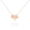 Marc Orian Colliers Cœur|Colliers > Collier Albizia Coeur Message Or Rose