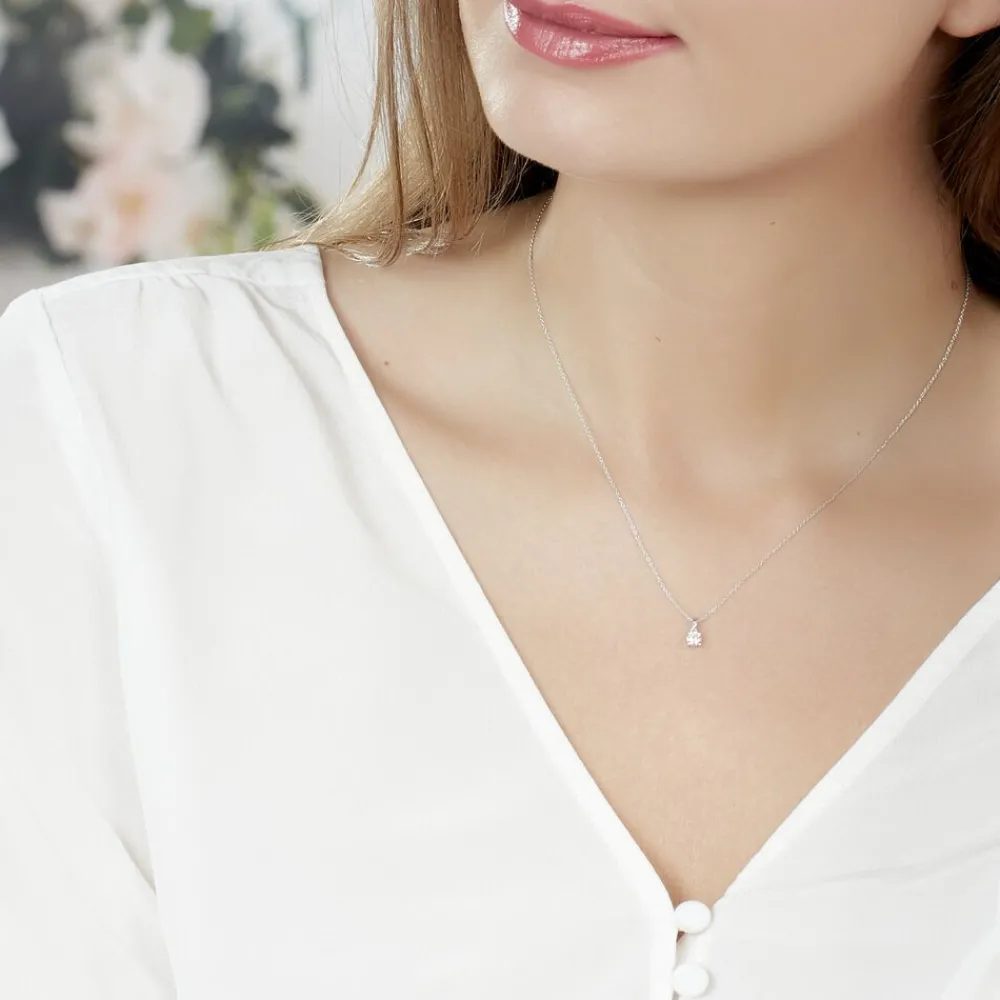 Marc Orian Colliers Diamant|Colliers > Collier Alexandra Or Blanc Diamant