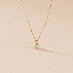 Collier Alexandra Or Jaune Diamant